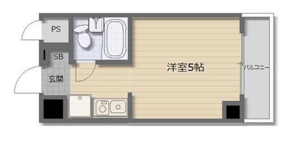 ライオンズマンション三宮の物件間取画像